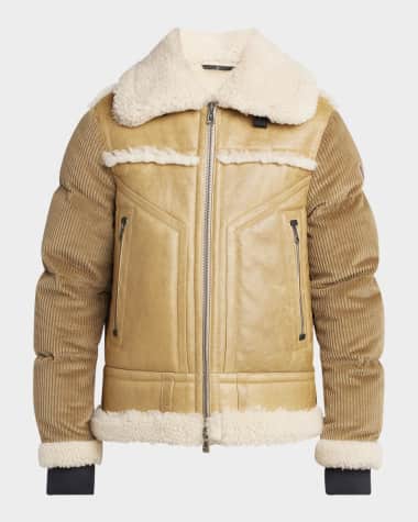 Moncler Grenoble Men's Argens Shearling Bomber Jacket