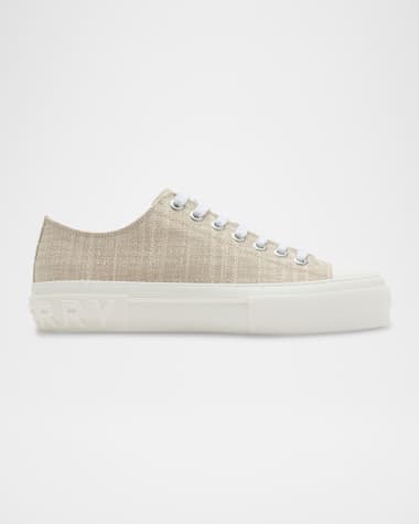 Burberry Jack Low-Top Canvas Sneakers