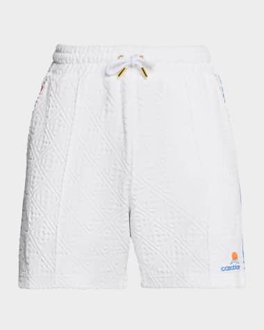CASABLANCA Men's Towelling Monogram Drawstring Shorts