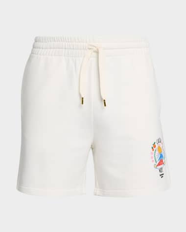 CASABLANCA Men's Casa Way Cotton Drawstring Shorts