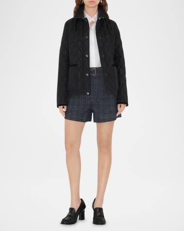 V-Neck Hardware One-Piece Swimsuit