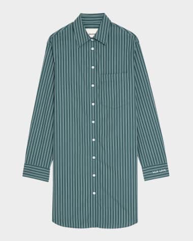 Zadig & Voltaire Rorning Striped Poplin Shirtdress