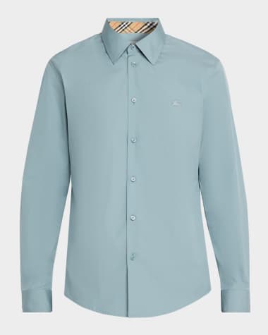 Burberry Men's Slim-Fit Cotton Poplin Sport Shirt
