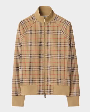 Burberry Men's Check Track Jacket