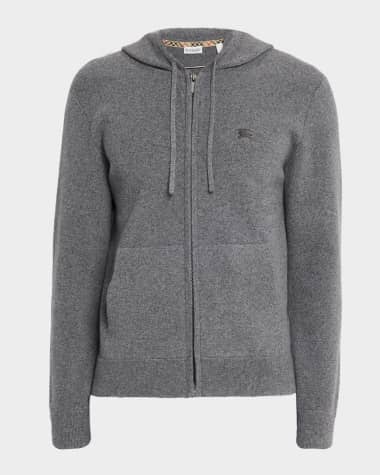 Burberry Men's EKD Cashmere-Blend Knit Hoodie