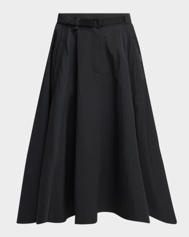 Moncler Belted Midi Skirt