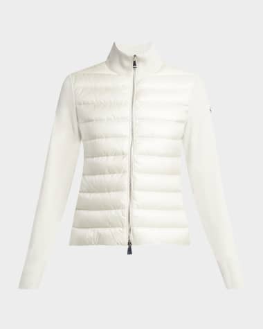 Moncler Combo Down Short Cardigan