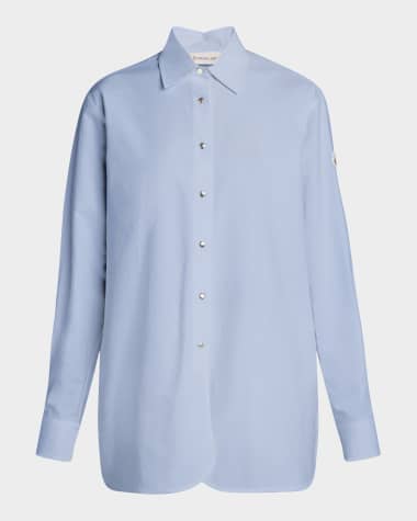 Moncler Long-Sleeve Cotton Shirt