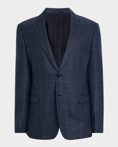 Blue Jackets Giorgio Armani Men's Suits & Clothing at Neiman
