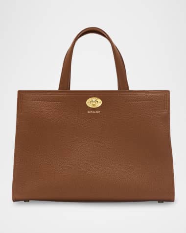 Burberry Cotswolds Small Leather Tote Bag