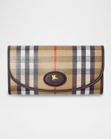 Burberry Highlands Check Flap Continental Wallet