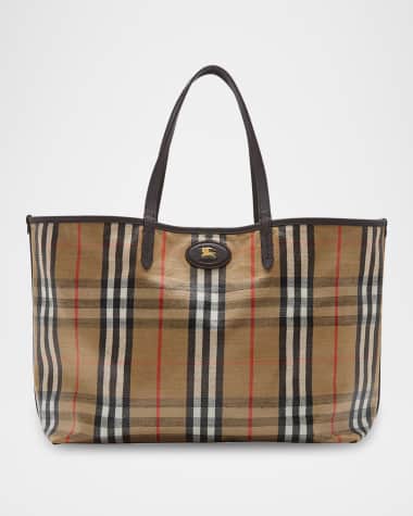 Burberry Highlands Medium Check Tote Bag