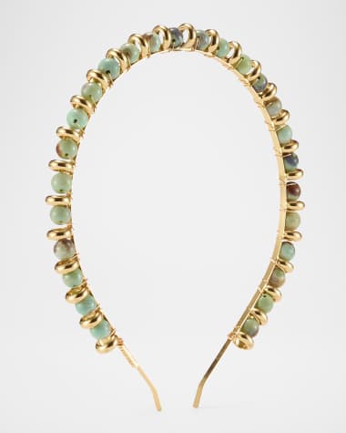 Lelet Ny Xenia Stone Beaded Strand Headband