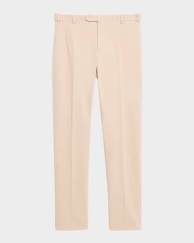 Brioni Men's Twill Modern-Fit Formal Pants