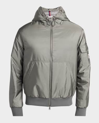 Moncler Men's Poiliot Hooded Nylon Down Jacket