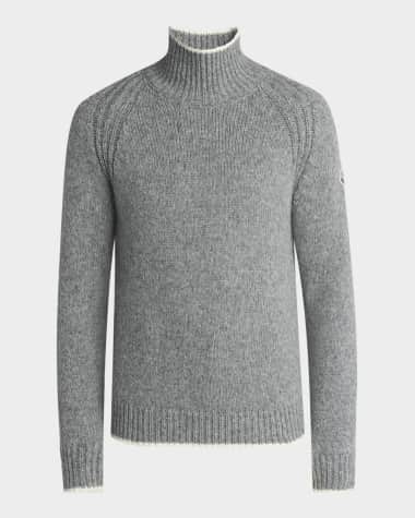 Moncler Men's Tipped Wool Turtleneck Sweater