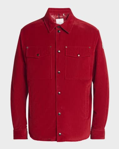 Moncler Men's Ambroisie Corduroy Shirt Jacket