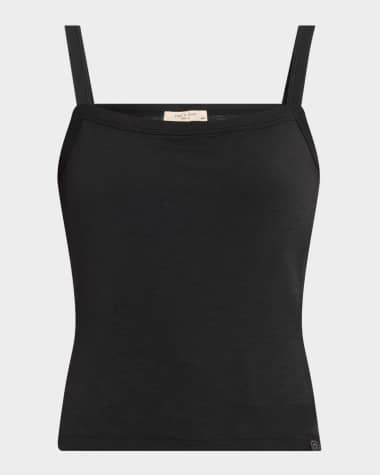 Rag & Bone The Slub Square-Neck Tank Top