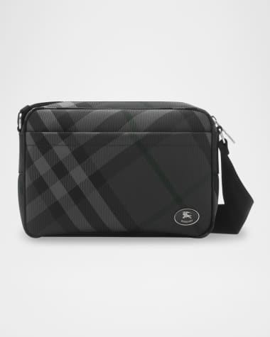 Burberry Men's Grid Slim Crossbody Bag