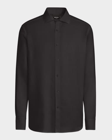 sachin and babi light blue dress Python-Devoré Silk-Blend Evening Shirt Black