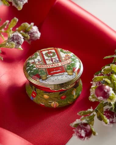 Halcyon Days 2025 Annual Holiday Enamel Box