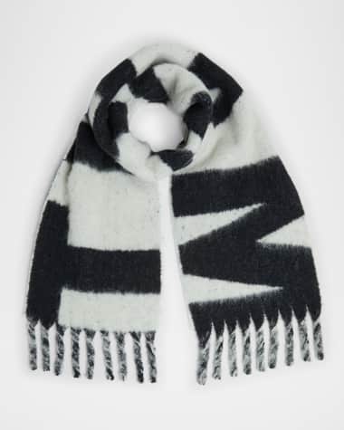 Isabel Marant Loliana Logo Wool-Blend Scarf