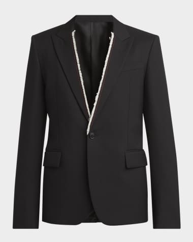 McQueen Men's Raw Edge Jacket