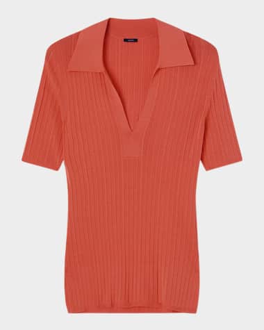 Joseph Ribbed Slim-Fit Polo
