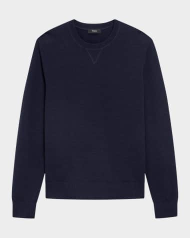 Theory Men's Myhlo Cotton Crewneck Sweater