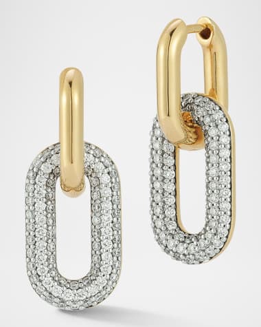 Walters Faith Morrell Diamond Drop Huggie Earrings