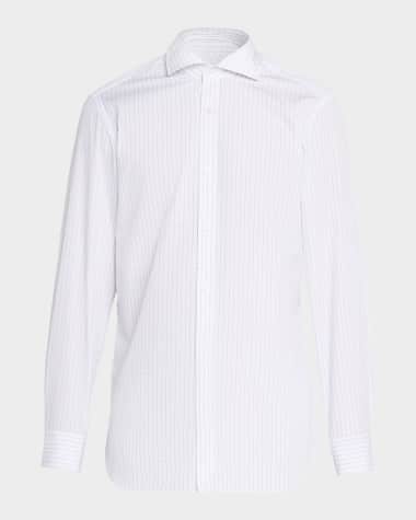 NDKY9 dunhill Men's Giza Cotton Check Modern-Fit Sport Shirt dunhill Men's Giza Cotton Check Modern-Fit Sport Shirt