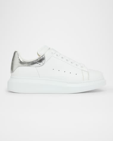McQueen Oversized Metallic-Embossed Sneaker