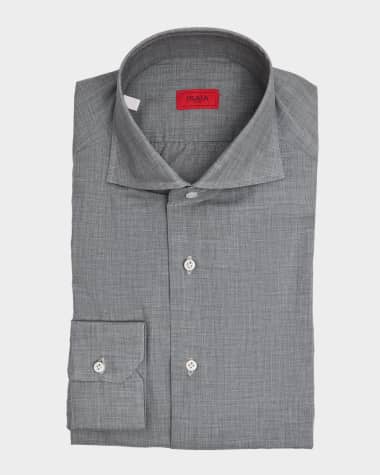 white christmas dresses Hisdern Men's Long Sleeve Grey Shinny Shirt Comfort Fit for Party M main image 1