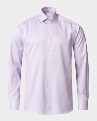 Eton Men's Elevated Textured Supima 120 Slim-Fit Dress Shirt