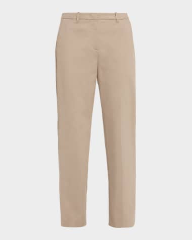 Emporio Armani Cotton Couture Straight-Leg Trousers