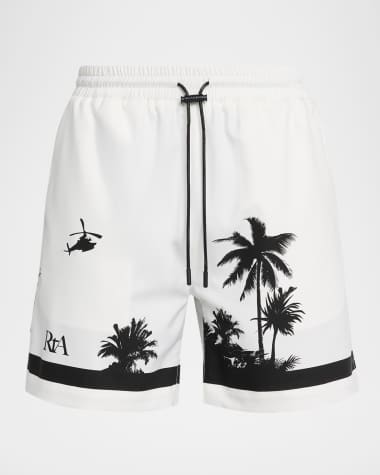 RTA Men's Clyde Palms Drawstring Shorts