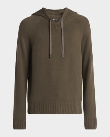 TOM FORD Men's Seamless Cashmere Pullover Hoodie