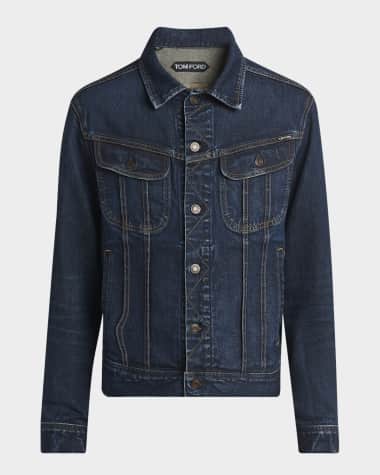 TOM FORD Men's Broken Twill Icon Denim Jacket