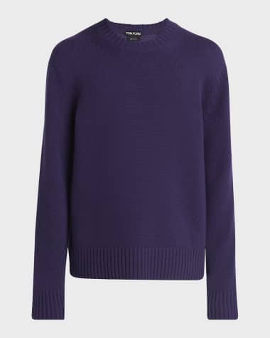 TOM FORD Men's 5 Gauge Cashmere Crewneck Sweater