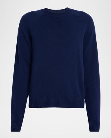 TOM FORD Men's Cashmere and Lambswool Raglan Crewneck Sweater