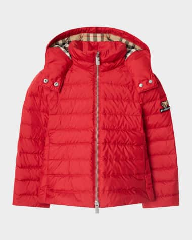 Burberry Girl's Cecilia Short Down Parka Jacket, Size 3-14