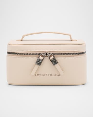 Brunello Cucinelli Small Grain Leather Vanity Case