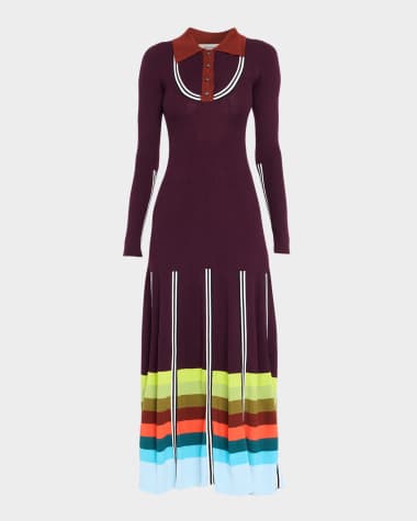 long dress with one sleeve Marcella Women's Manhattan One Shoulder Midi Dress