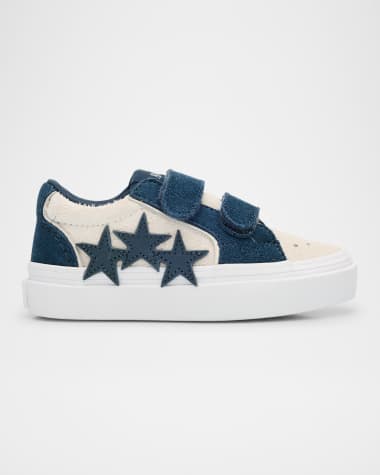 Amiri Kid's Sunset Skate Low-Top Leather Sneakers, Toddler/Kids