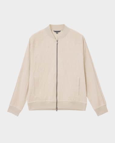 John Varvatos Men's Evie Tonal Embroidered Bomber Jacket