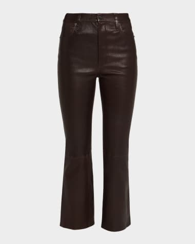 FRAME The Leather Reboot Crop Jeans