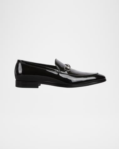 Gucci Men's Next Patent Leather Bit Loafers