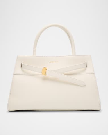 Veronica Beard Dash Buckle Leather Crossbody Bag