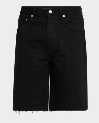 PURPLE Men's Midnight Black Denim Shorts