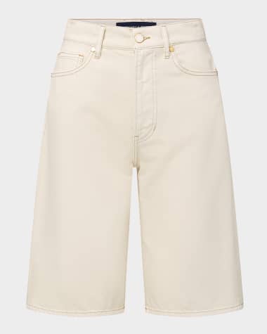 Veronica Beard Charlotte Longline Denim Shorts